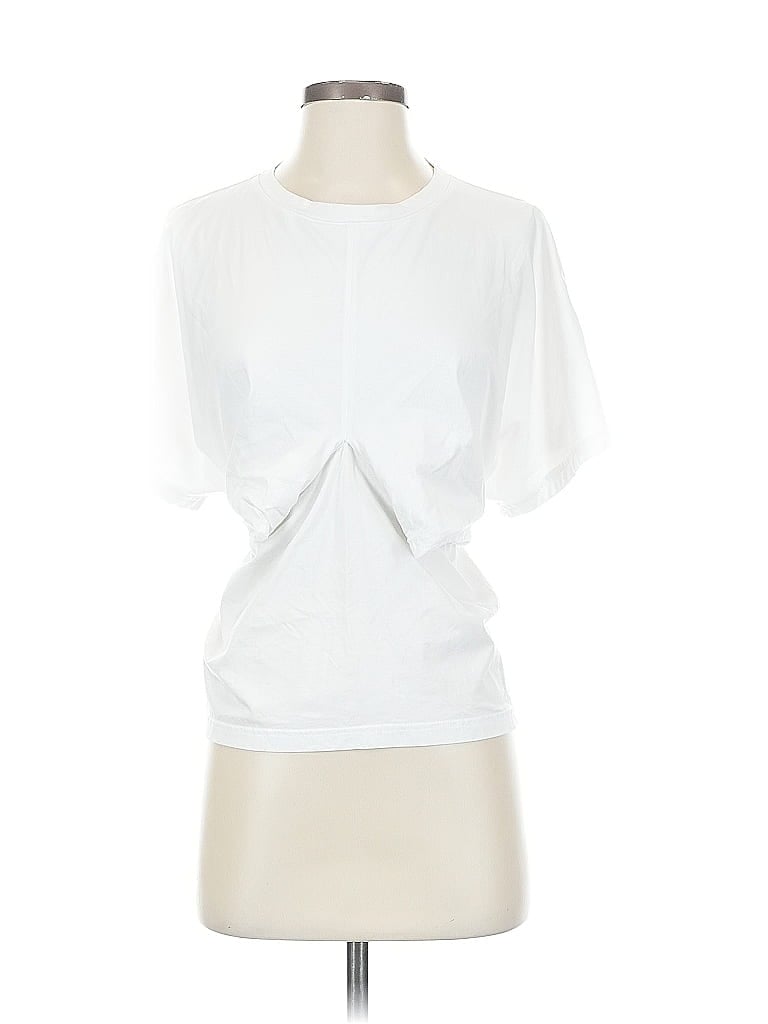 Pre-owned Banana Republic Short Sleeve Blouse In White