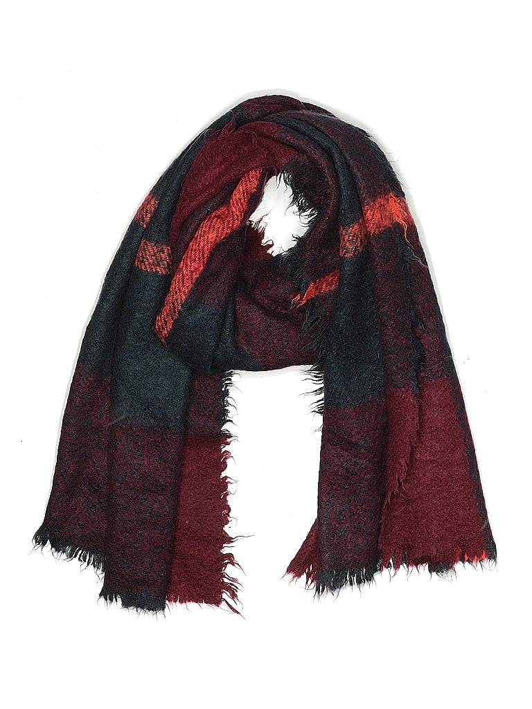Pre-owned Unbranded Scarf In Burgundy