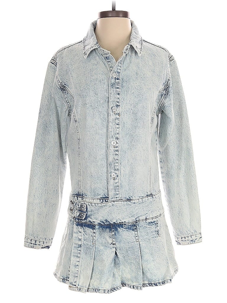 Fashion Nova Romper In Blue