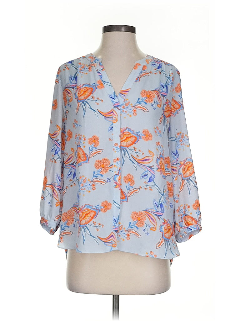 NYDJ Pre-owned 3/4 Sleeve Blouse In Blue