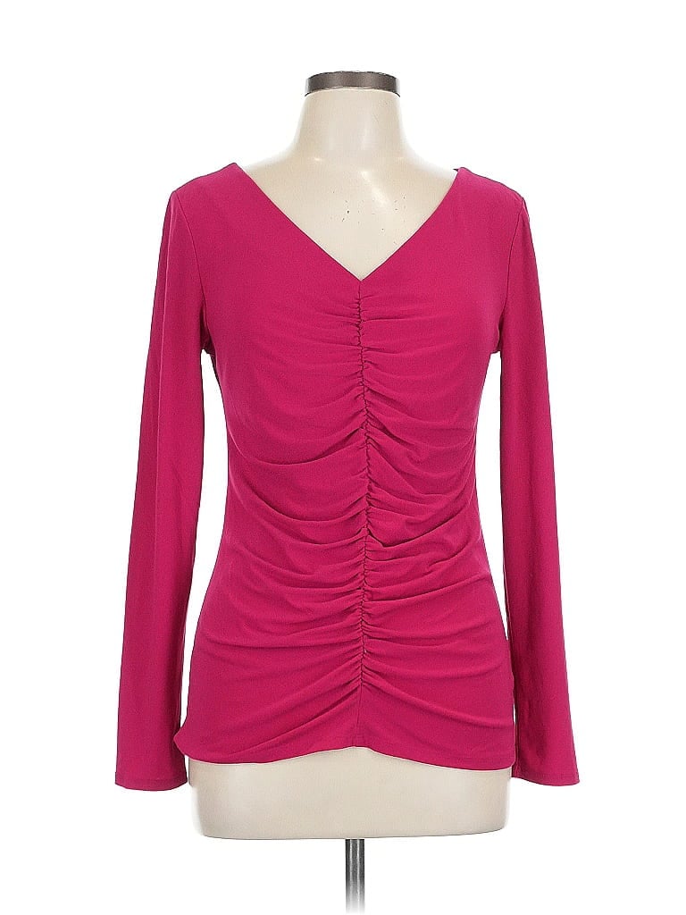 Click to view more detailed imagery on our partner's website Pre-owned Narciso Rodriguez Long Sleeve Top Pink Sweetheart Neckline Tops