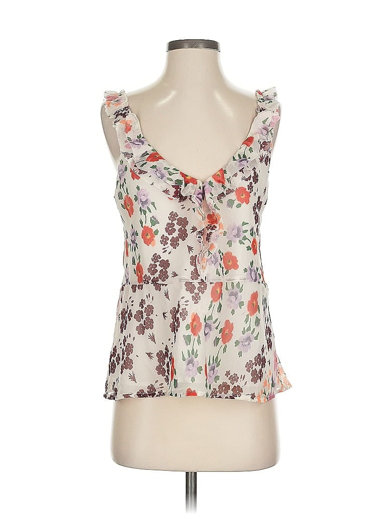 Pre-owned Lucky Brand Sleeveless Blouse In White