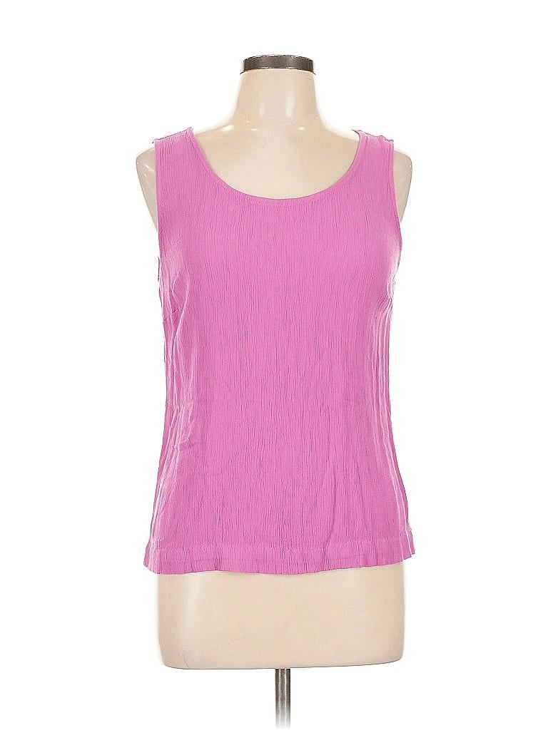 Pre-owned Draper's & Damon's Sleeveless Top Pink Scoop Neck Tops