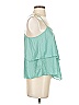 Armani Exchange 100% Polyester Teal Green Sleeveless Blouse Size S - photo 4