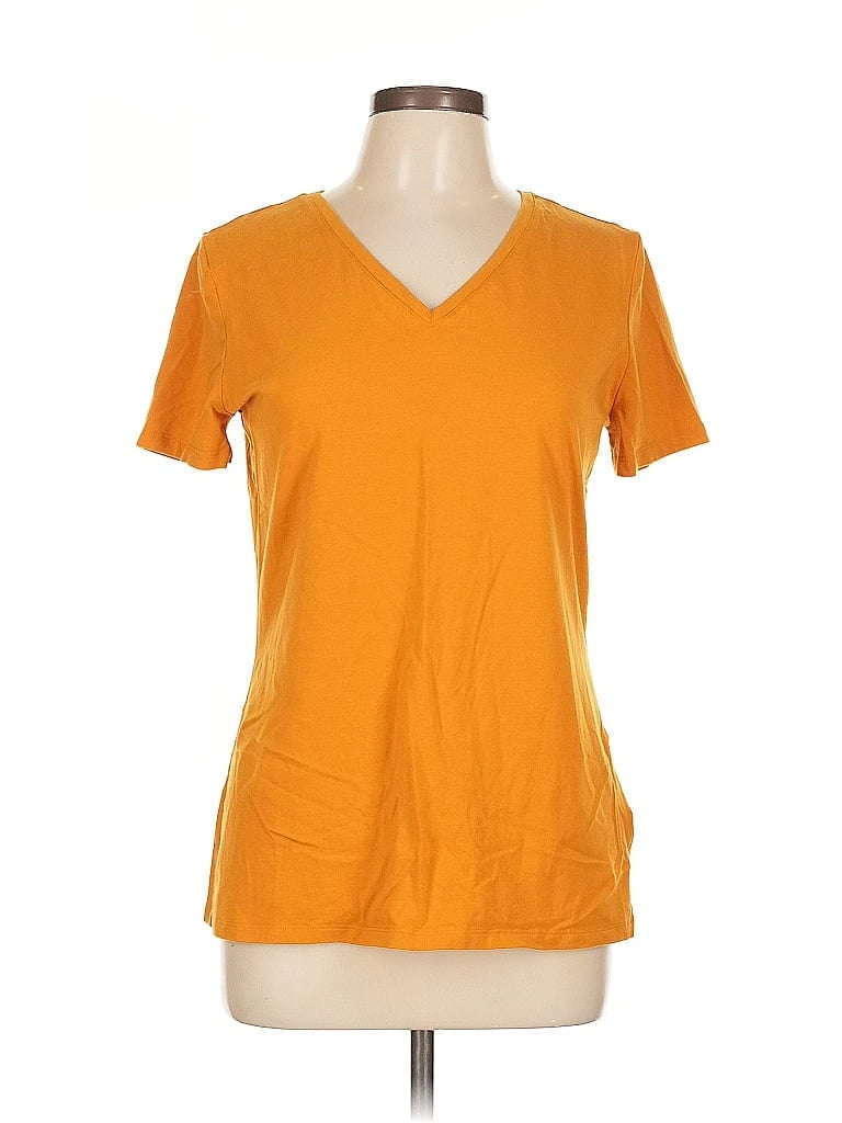 Pre-owned Amazon Essentials Short Sleeve T-shirt In Orange