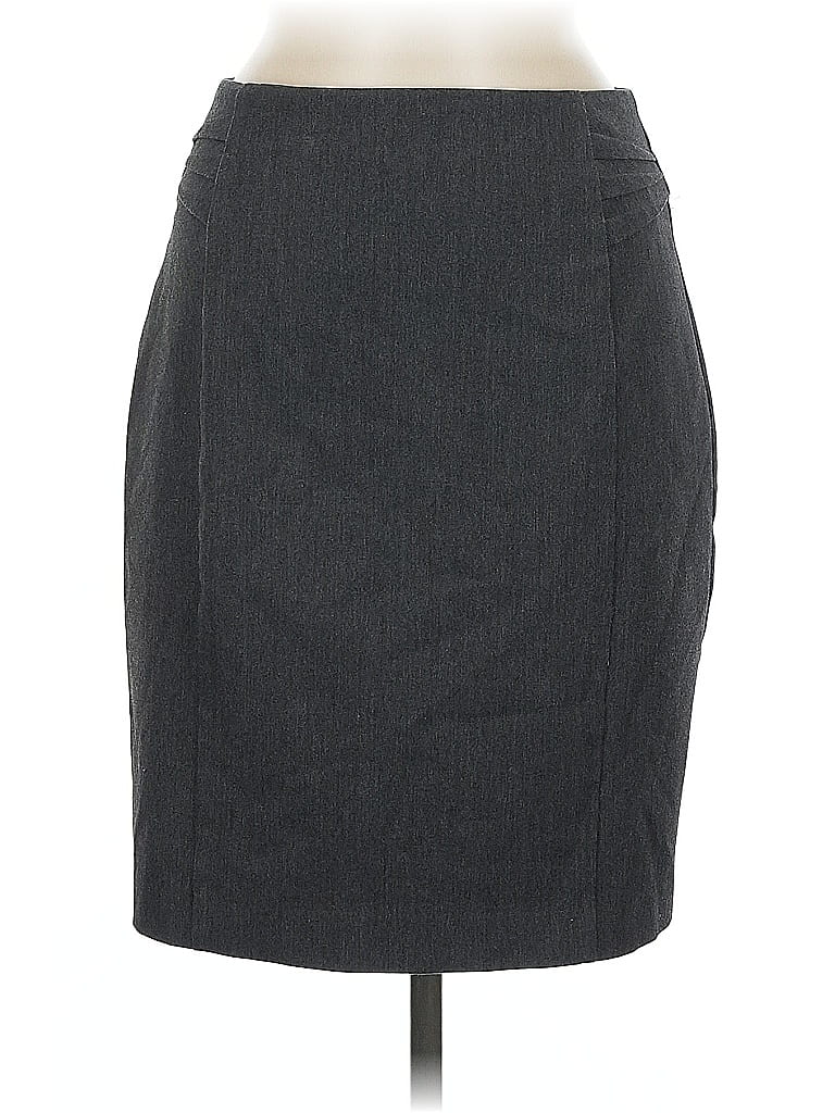 Pre-owned Express Outlet Formal Skirt In Gray