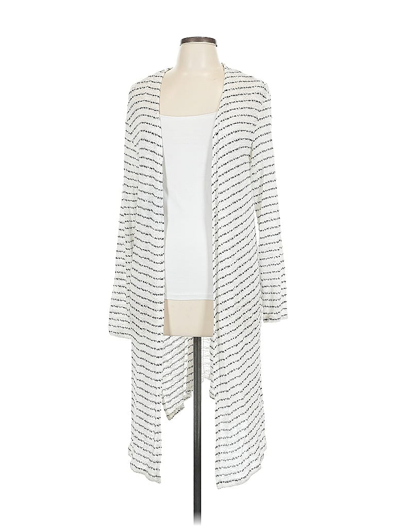 Pre-owned Charming Charlie Cardigan Sweater In White