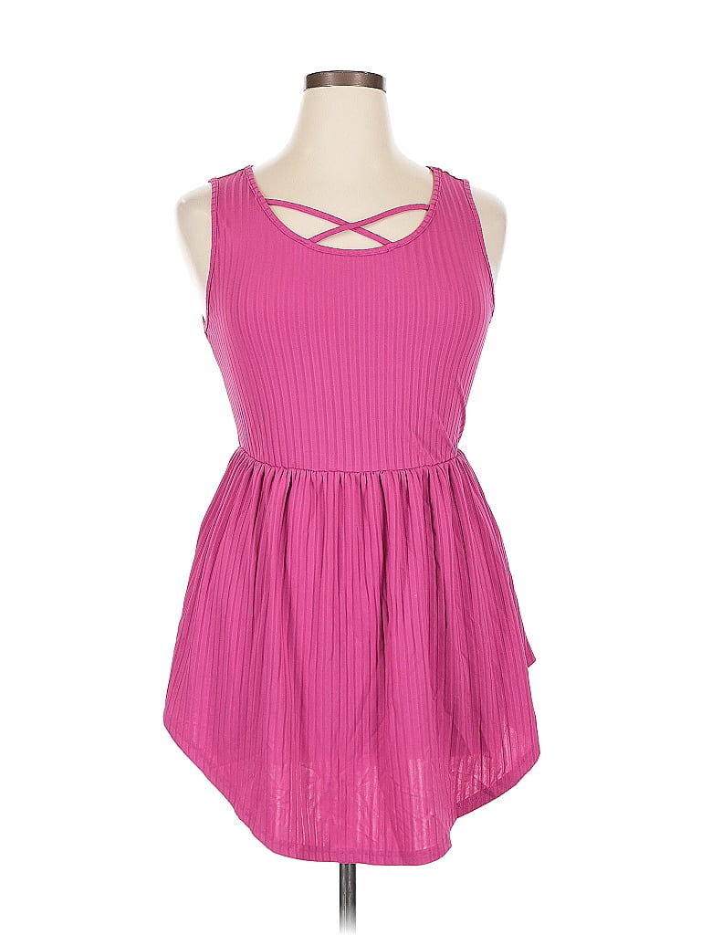 Pre-owned Shein Curve Casual Dress In Pink