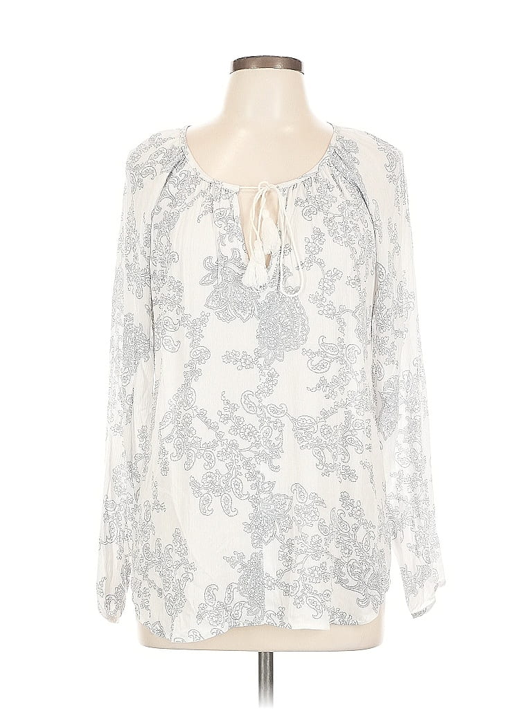 Pre-owned Lovestitch Long Sleeve Blouse In Blue