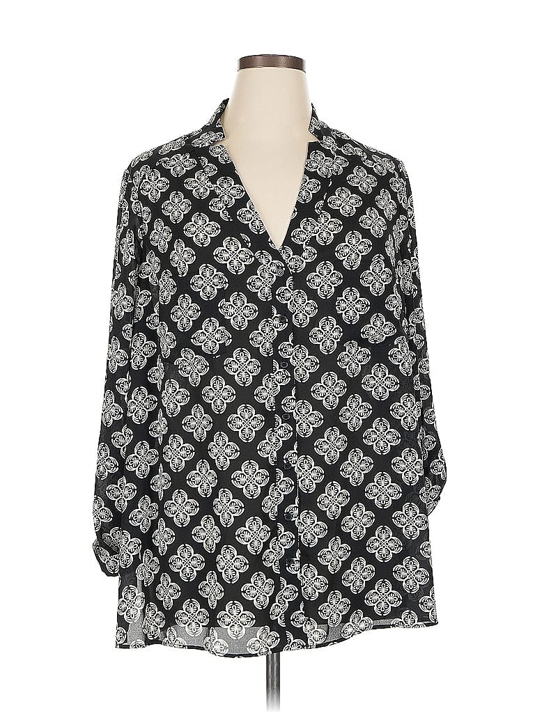 Pre-owned Pleione 3/4 Sleeve Blouse In White