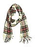 Unbranded Plaid Ivory Red Scarf One size - photo 1