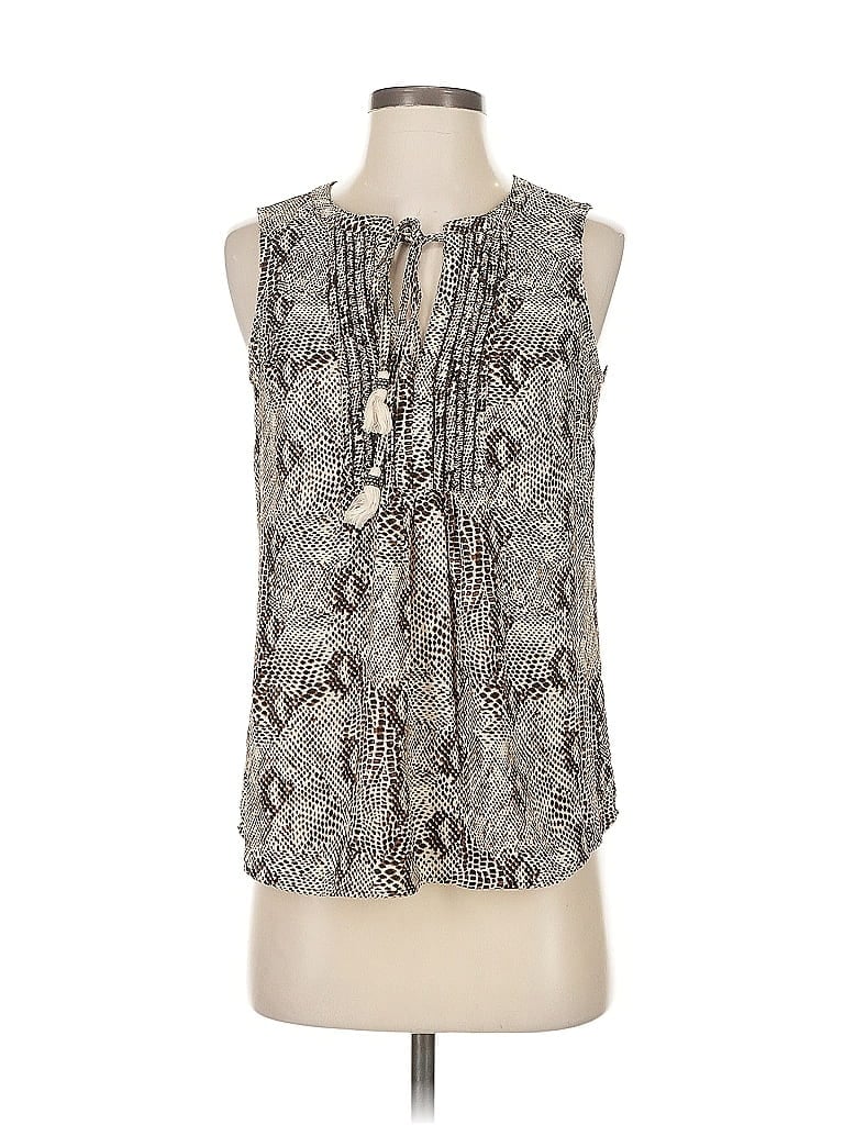 Pre-owned Pale Sky Sleeveless Blouse In Gray