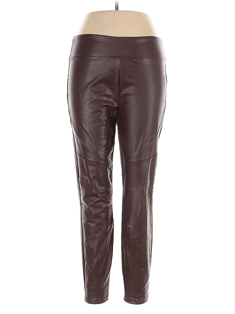 Pre-owned Bbj Los Angeles Active Pants In Burgundy