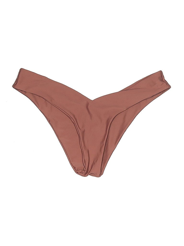 ZAFUL Pre-owned Swimsuit Bottoms In Brown