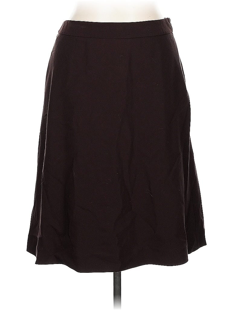 Pre-owned Kasper Formal Skirt In Brown