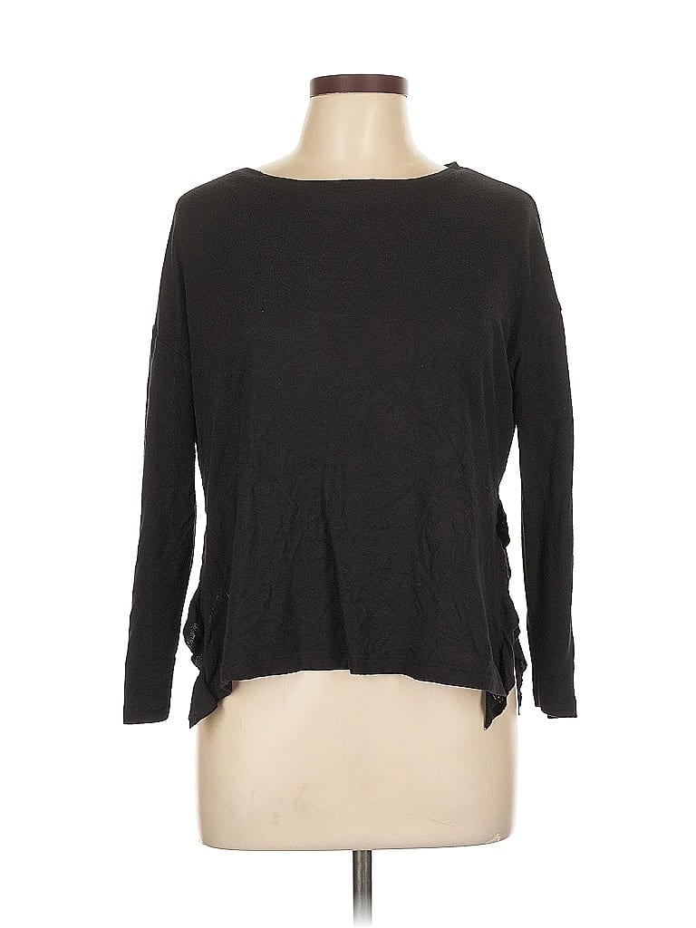 Pre-owned Lc Lauren Conrad 3/4 Sleeve T-shirt In Black