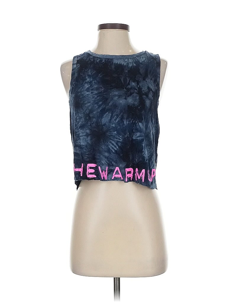 Pre-owned Jessica Simpson Tank Top Blue Halter Neckline Tops