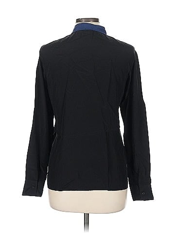 Monrow Long Sleeve Silk Top (view 2)