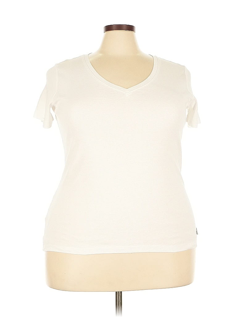 Pre-owned Eddie Bauer Sleeveless T-shirt In White