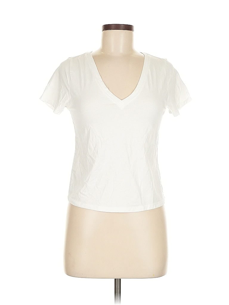 Pre-owned Old Navy Short Sleeve T-shirt In White