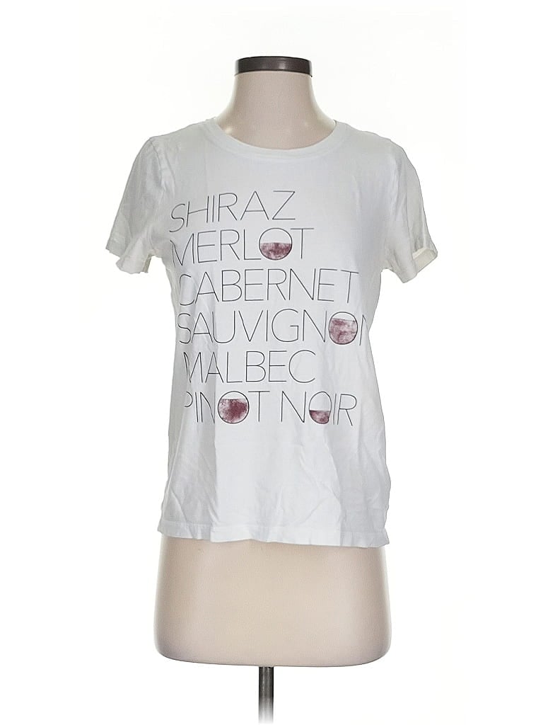 Pre-owned J.crew Factory Store Short Sleeve T-shirt In Silver