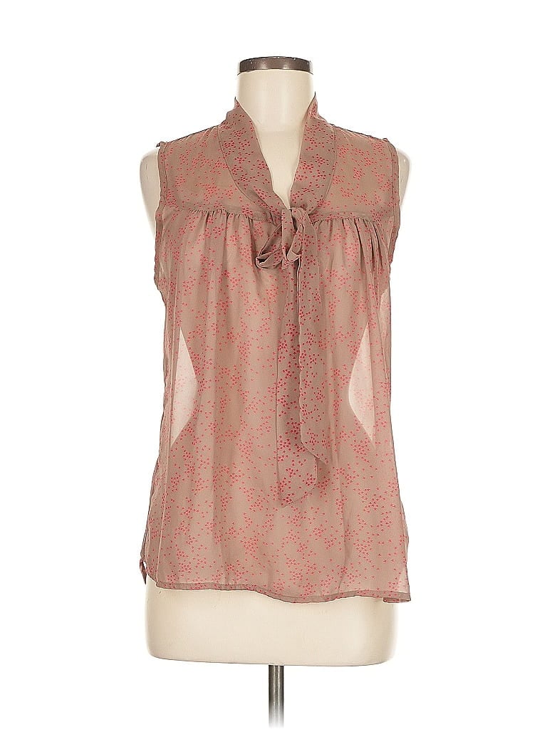 BOBEAU Pre-owned Sleeveless Blouse In Brown
