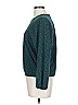 Sundays Animal Print Teal Pullover Sweater Size Lg (3) - photo 5