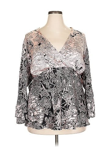 Sunny Leigh 3/4 Sleeve Silk Top (view 1)