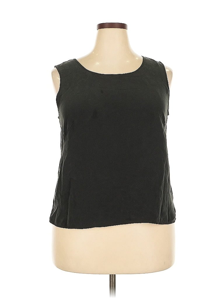 Pre-owned Due Per Due Sleeveless T-shirt In Black