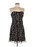 Blush 100% Polypropylene Print Black Cocktail Dress Size 7 - 8 - photo 1