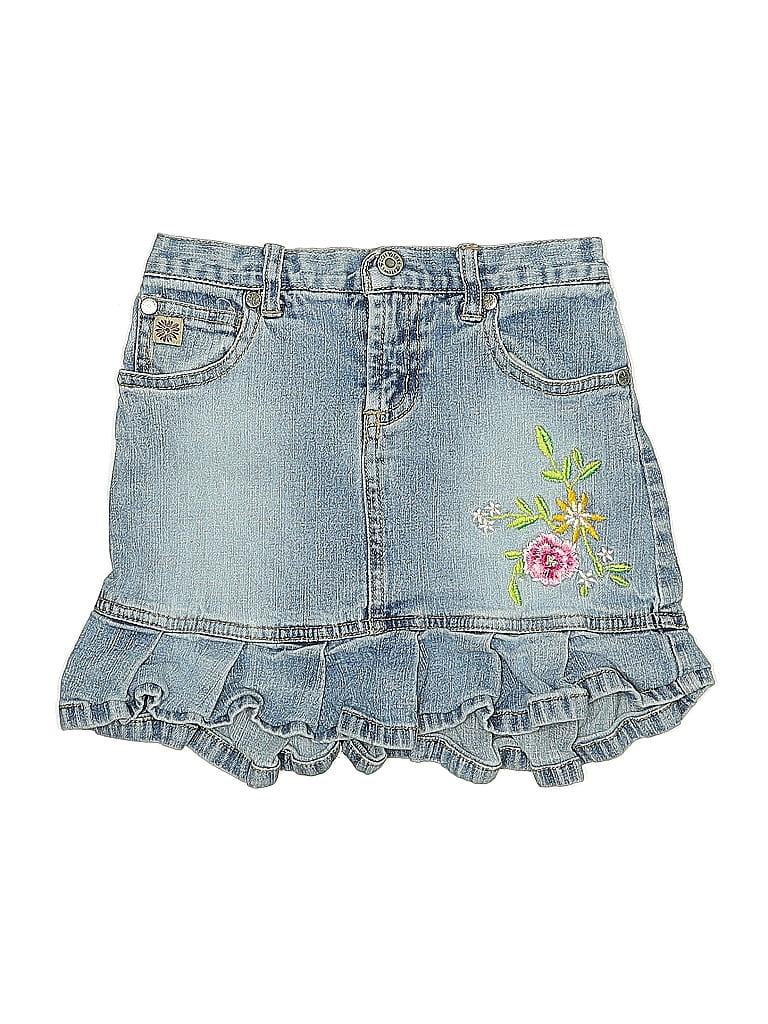 Pre-owned Assorted Brands Kids' Denim Skirt In Blue