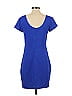 Quinn Graphic Blue Cocktail Dress Size S - photo 2