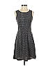 Apt. 9 Chevron-herringbone Gray Casual Dress Size XS - photo 1