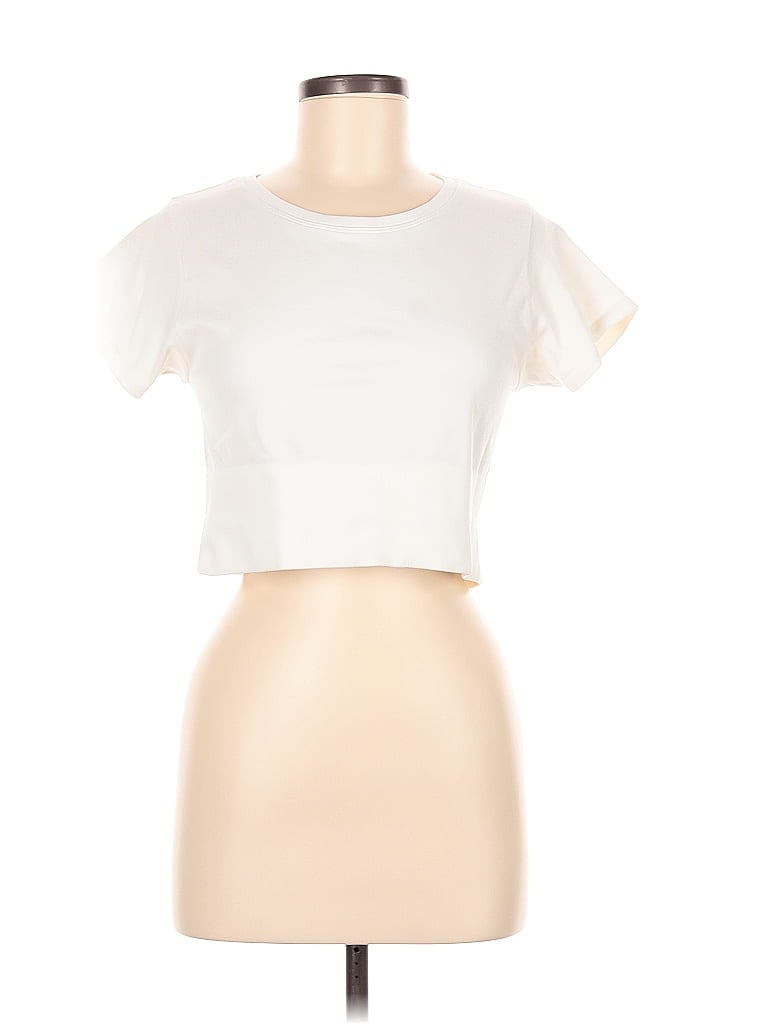 Pre-owned Offline By Aerie Short Sleeve T-shirt In White