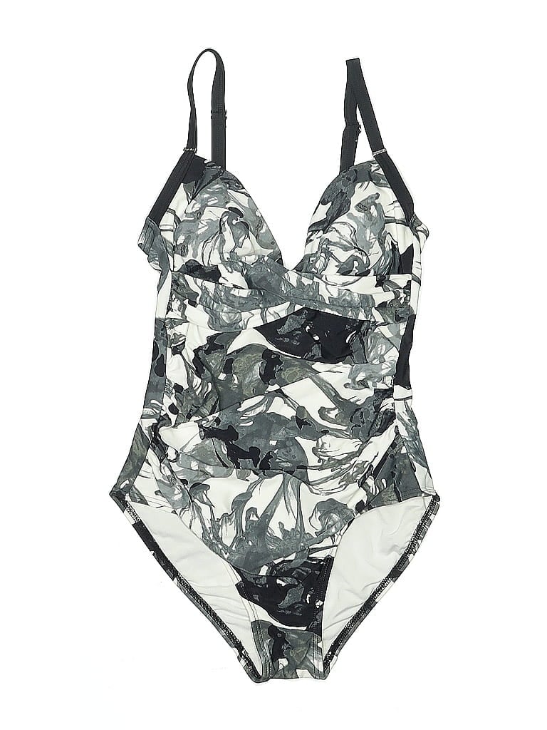 Pre-owned Calvin Klein One Piece Swimsuit In Silver
