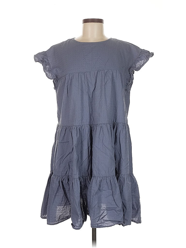 Pre-owned Assorted Brands Casual Dress In Blue