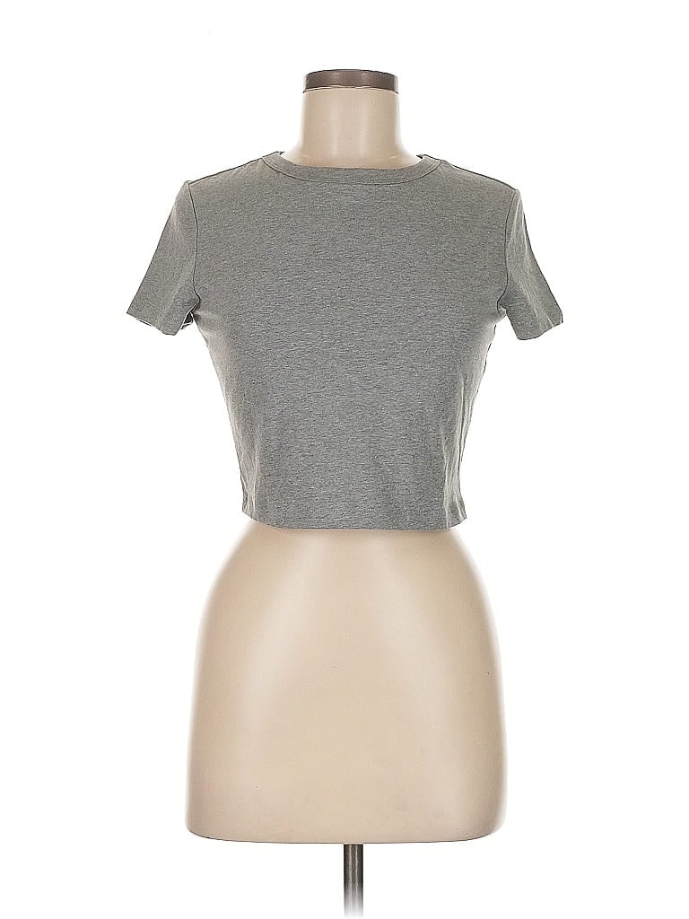 Pre-owned Wild Fable Short Sleeve T-shirt In Gray