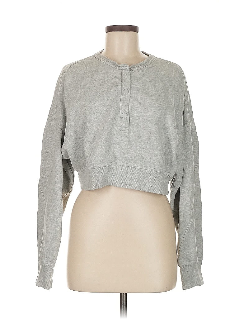 Pre-owned Offline By Aerie Sweatshirt In Gray