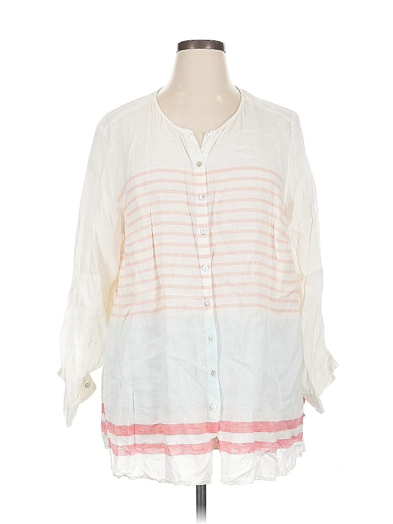 C&C CALIFORNIA Pre-owned 3/4 Sleeve Blouse In White