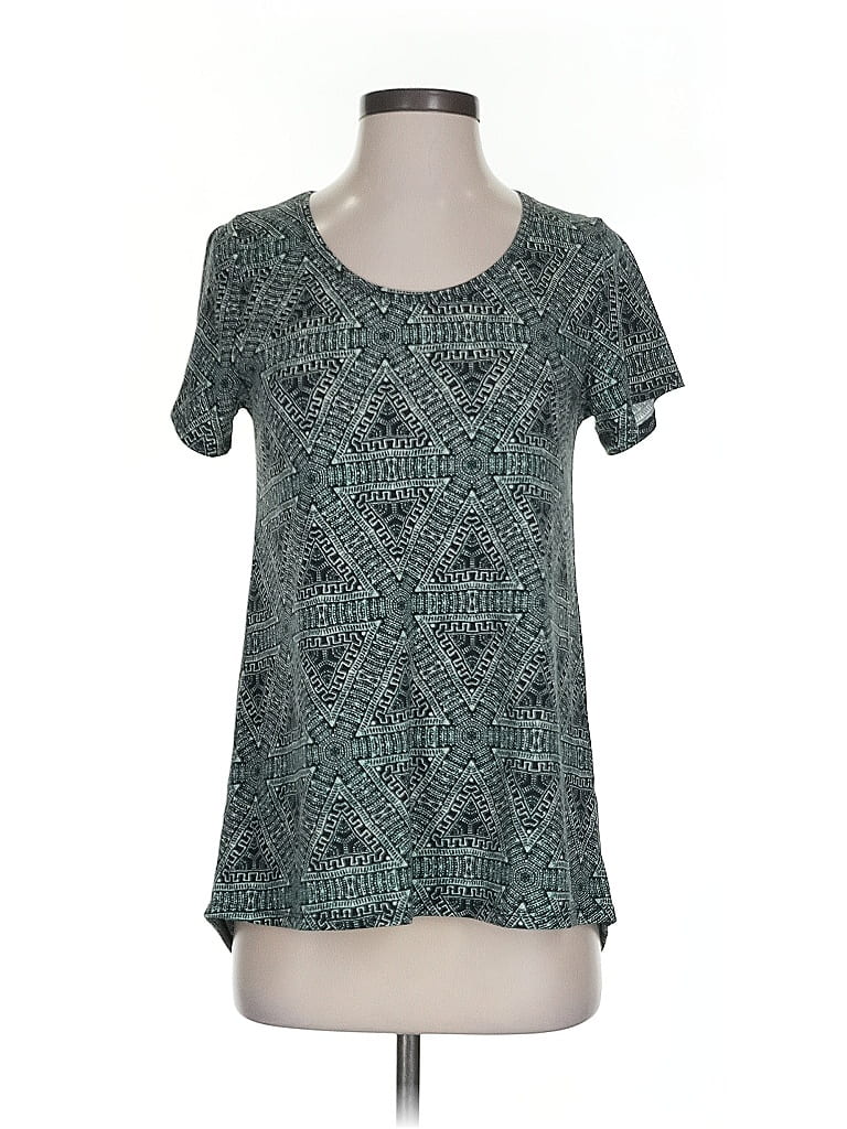 LULAROE Pre-owned Short Sleeve T-shirt In Blue