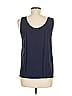 Pasta 100% Rayon Blue Sleeveless Blouse Size M - photo 2
