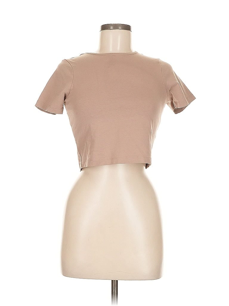 Pre-owned Asos Design Short Sleeve T-shirt In Brown