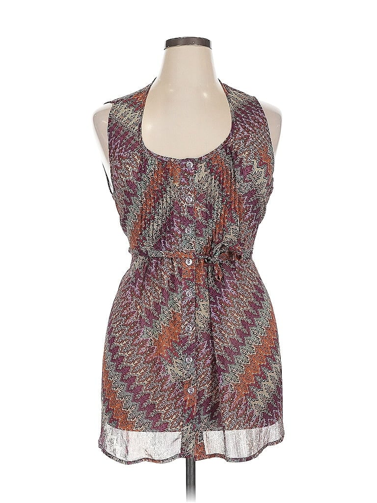 Pre-owned American Rag Cie Sleeveless Blouse In Purple