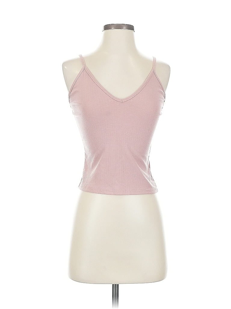 SHEIN Pre-owned Tank Top Pink Halter Neckline Tops