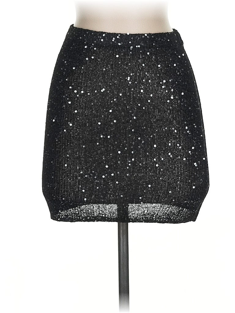 Pre-owned White Fox Formal Skirt In Black