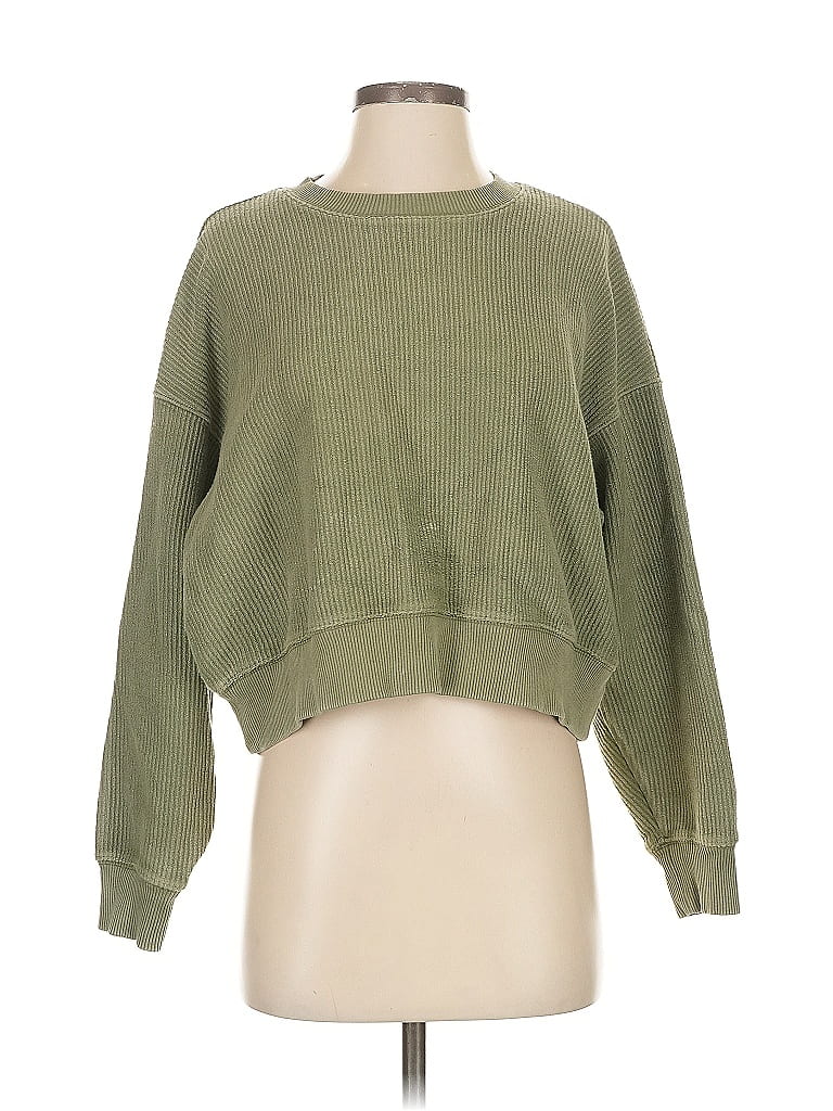 AERIE Pre-owned Sweatshirt In Green