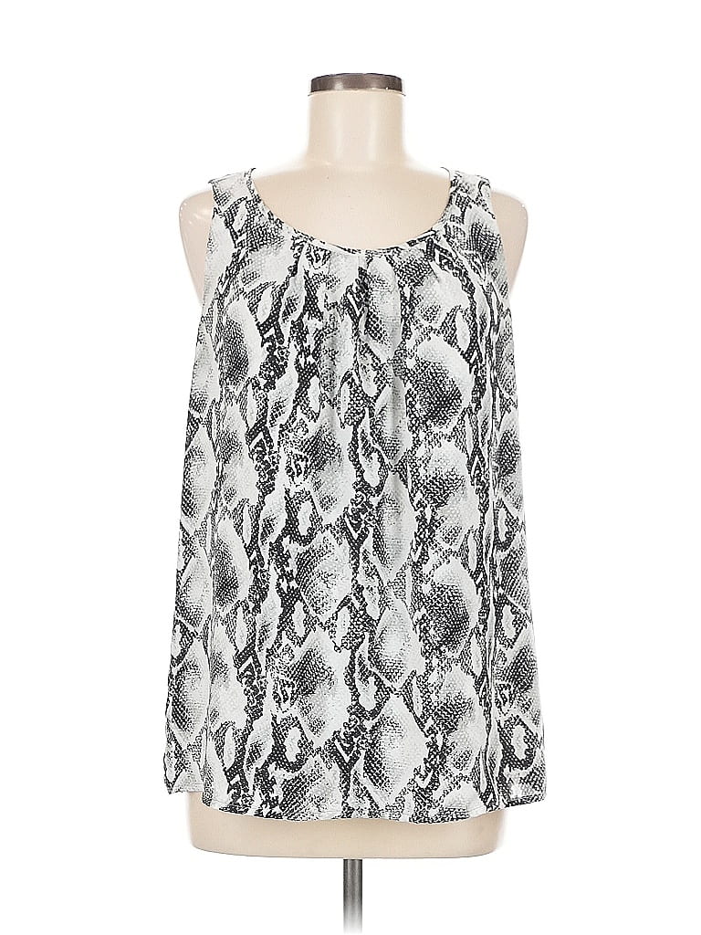 APT. 9 Pre-owned Sleeveless Blouse In Silver