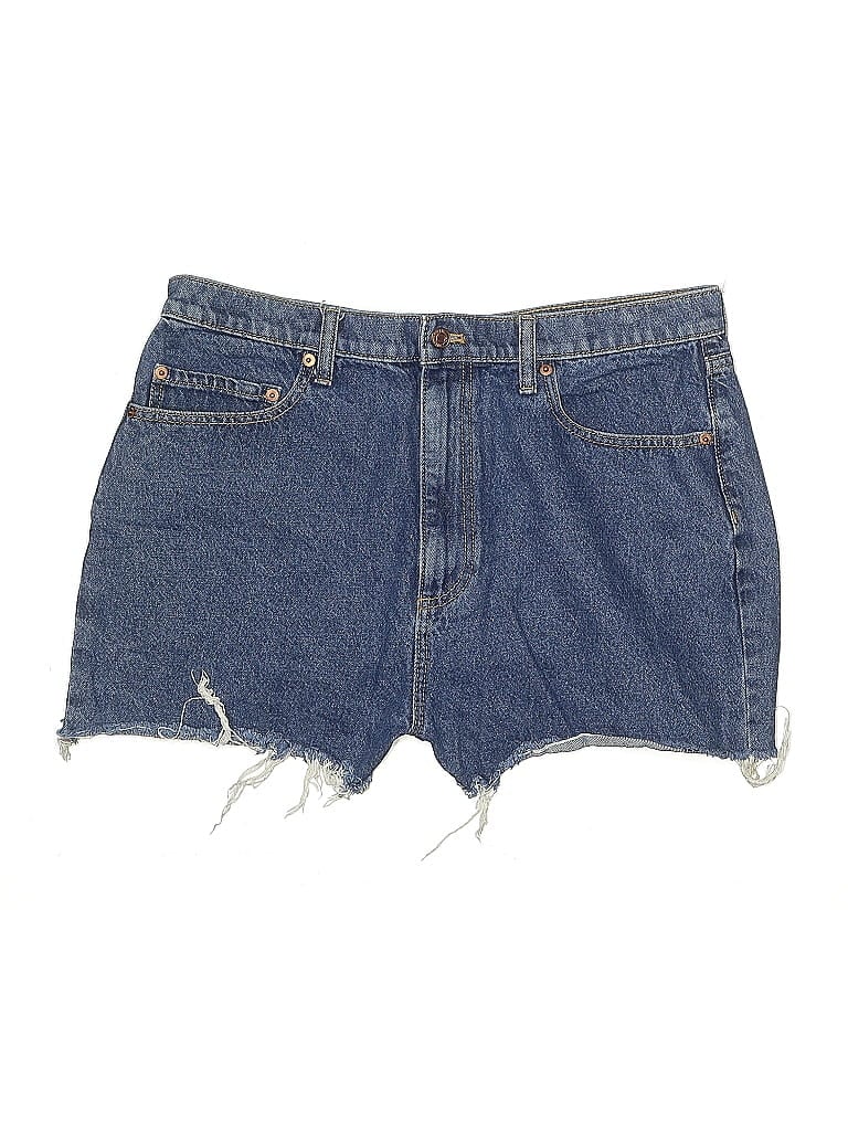 Pre-owned Victoria's Secret Pink Denim Shorts In Blue