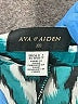 Ava & Aiden 100% Polyester Animal Print Teal Casual Pants Size XS - photo 7