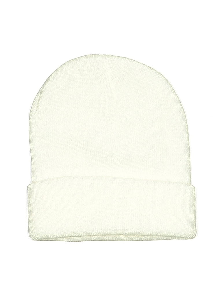 Pre-owned Unbranded Beanie Hat In White